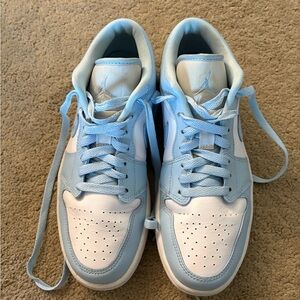 Nike Jordan 1 Low White Ice Blue Women’s Size 8.5